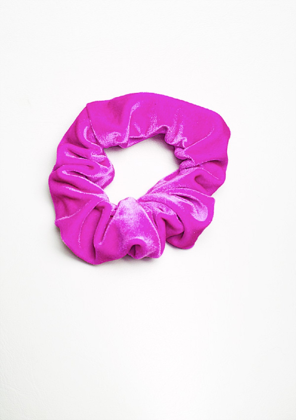 Haargummi Rosa Samt HP012