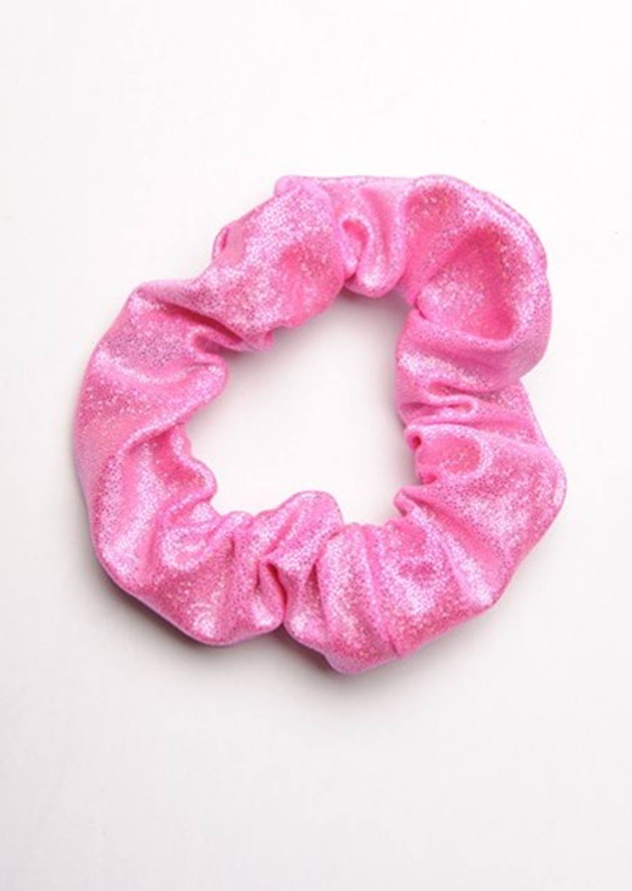 Haargummi metallisch Wetlook rosa HS414