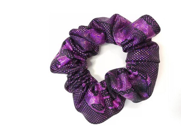 Haarwokkel messy aubergine