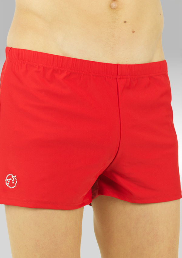 Short heren rood lycra