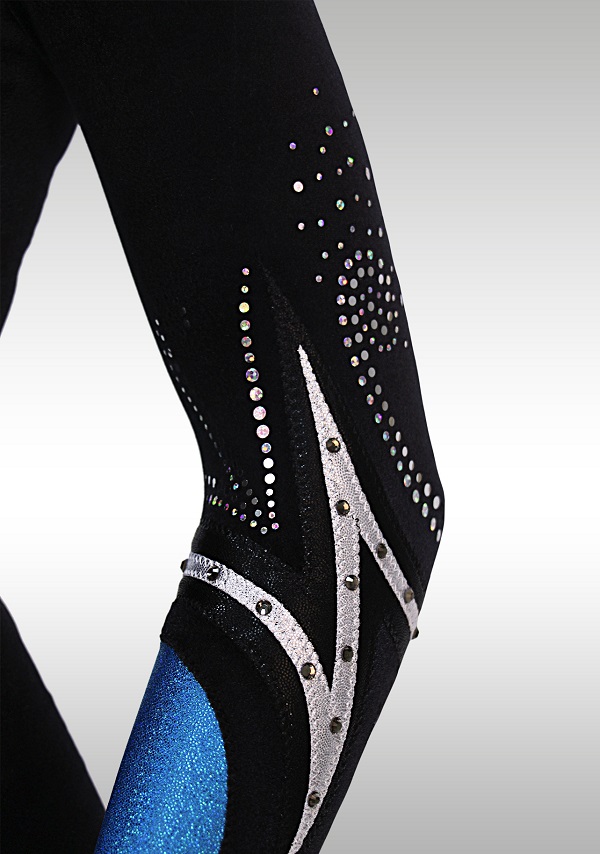 Turnanzug V687 Schwarz/ turkis