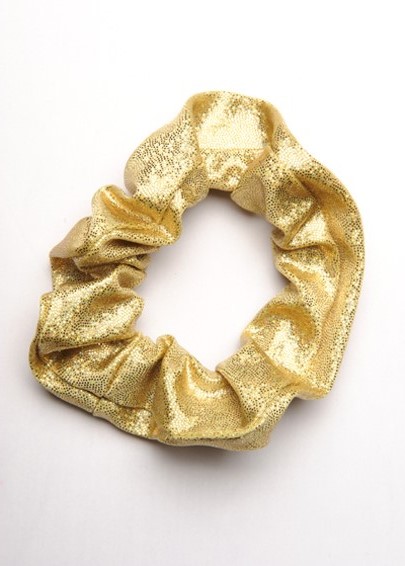 Haarwokkel wetlook metallic goud