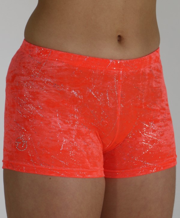 Hotpants Orange glitzer Samt Umtausch oder Rückgabe nicht möglich